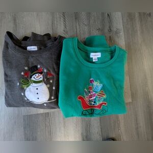 Women's Christmas flees sweater 2 PCs.